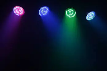 RGB LED 4 Head Par Wash System